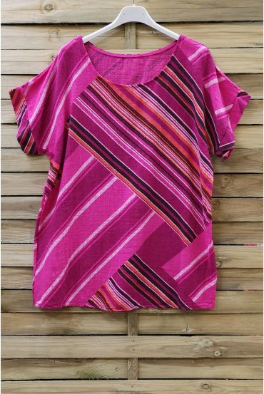 TOP IN LINO 0710 FUSHIA