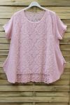 TUNIC WIDE LACE 0709 PINK