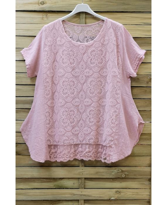 TUNIC WIDE LACE 0709 PINK