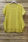 TUNIC WIDE LACE 0709 YELLOW