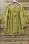 TUNIC IN LINEN OVERSIZE 0715 YELLOW