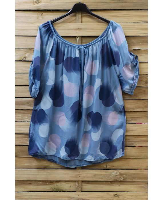 TUNIC WIDE 0726 BLUE