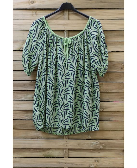 TUNIC WIDE 0727 GREEN ANISE