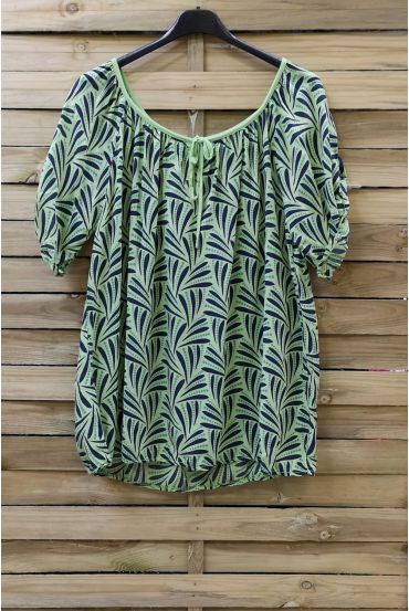 TUNIC WIDE 0727 GREEN ANISE