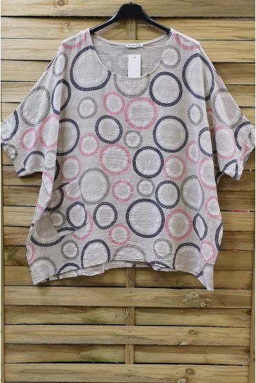 TUNIC LOOSE-FITTING PRINTED 0723 BEIGE