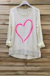 T-SHIRT CUORE 6097 GIALLO