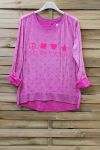 T-SHIRT P. L. L. D 6096 FUSHIA