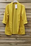 BLAZER 2 POCHES 0729 JAUNE