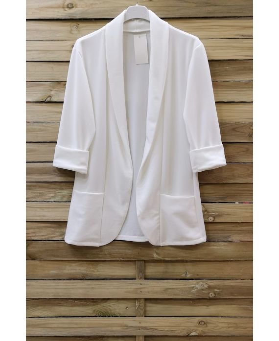 BLAZER 2 POCHES 0729 BLANC