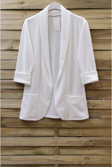 BLAZER 2 POCHES 0729 BLANC