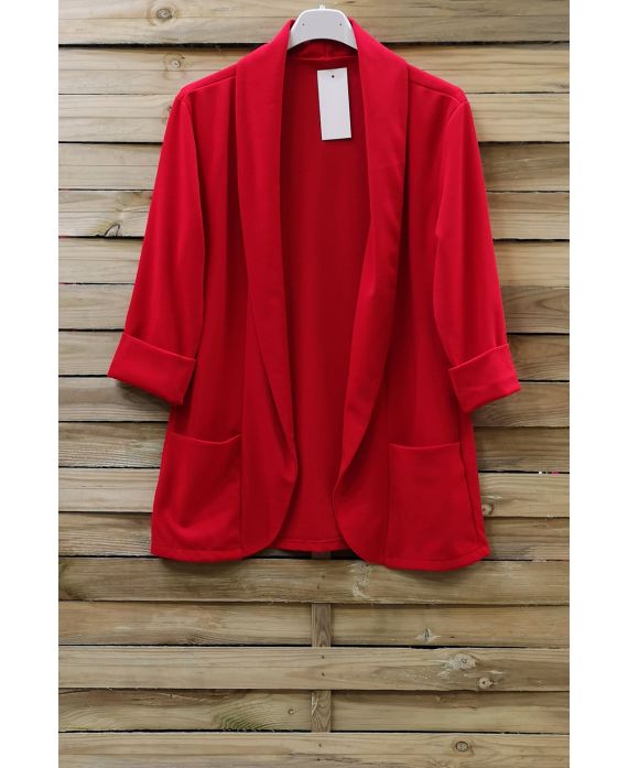 BLAZER 2 POCHES 0729 ROUGE