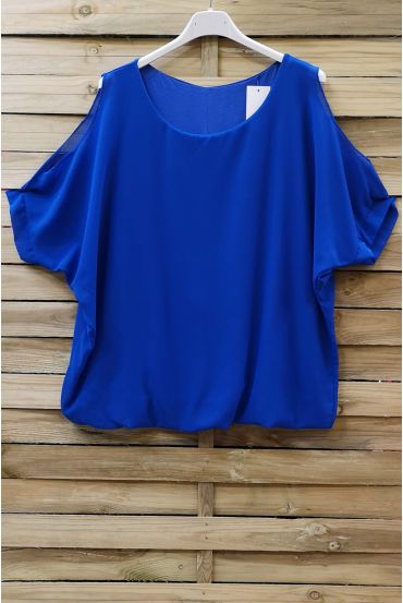 TOP EPAULES OUVERTES 0733 BLEU ROYAL