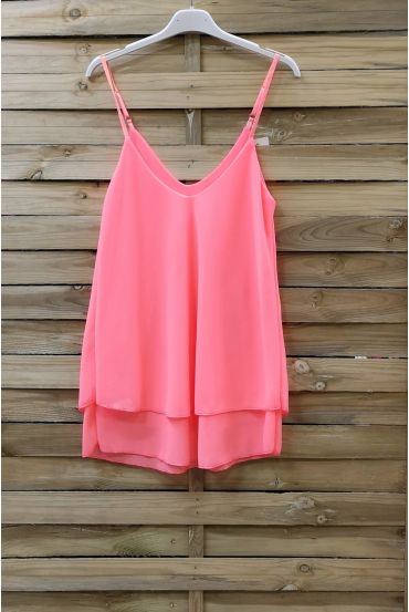 TOP HAS ADJUSTABLE STRAPS 0734 ORANGE FLUO