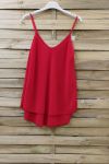 TOP A BRETELLES AJUSTABLES 0734 ROUGE