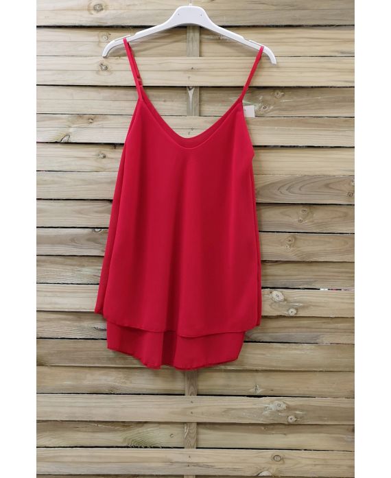 TOP A BRETELLES AJUSTABLES 0734 ROUGE