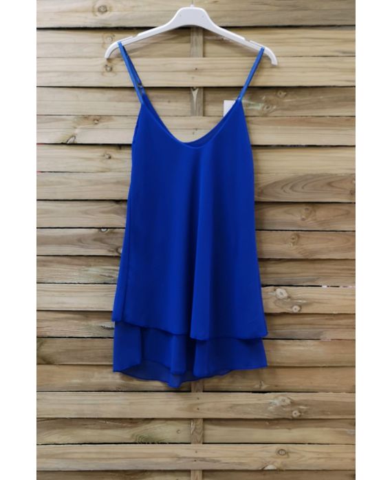 TOP HAS ADJUSTABLE STRAPS 0734 ROYAL BLUE