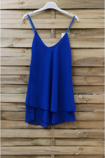 TOP HAS ADJUSTABLE STRAPS 0734 ROYAL BLUE