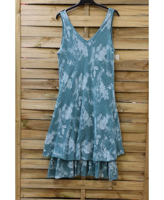 DRESS PRINTED 0737 GREEN