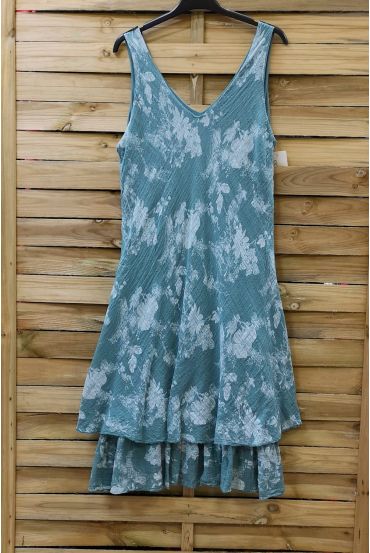 ROBE IMPRIMEE 0737 VERT