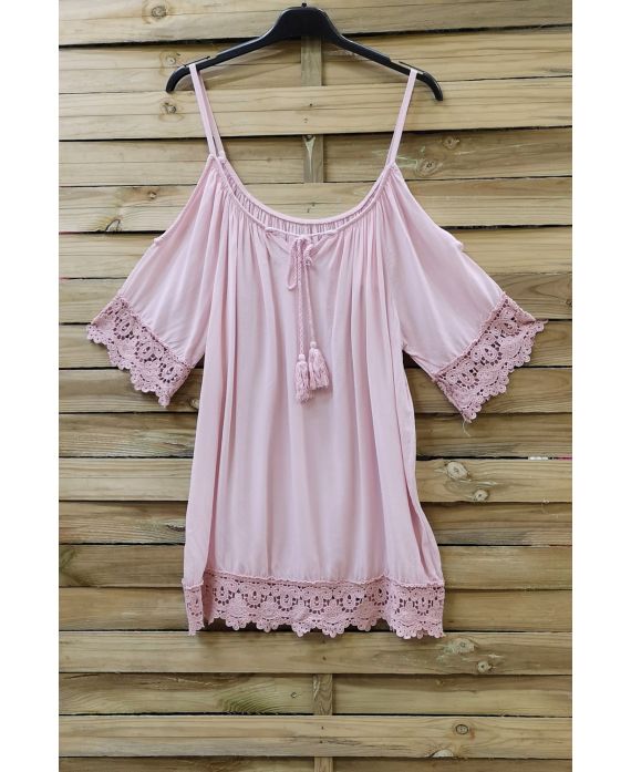 LACE TOP 0741 PINK