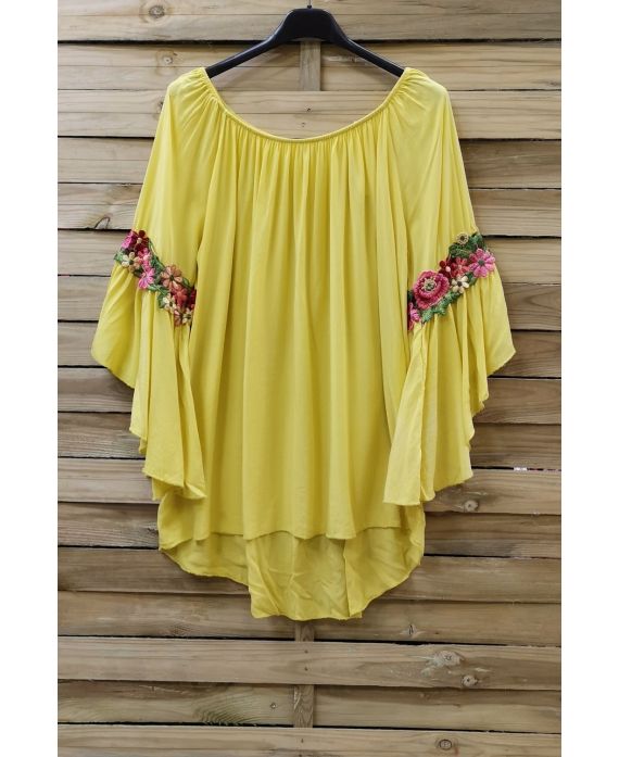 TUNIC SLEEVES LACE 0742 YELLOW