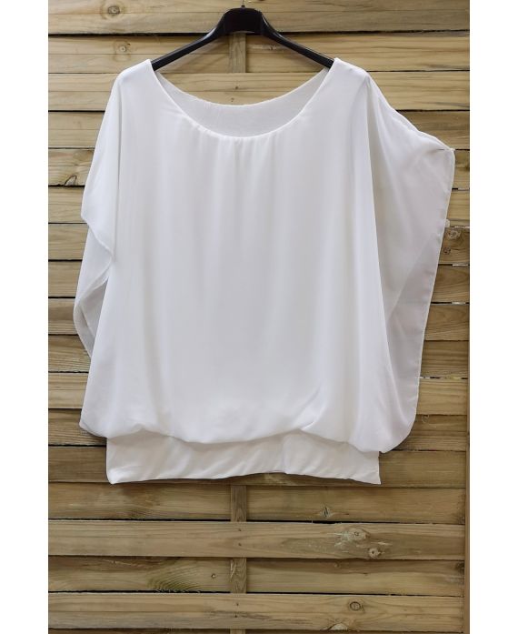 GRANDE TAILLE TOP VOILAGE 0576 BLANC