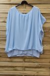 GRANDE TAILLE TOP VOILAGE 0576 BLEU