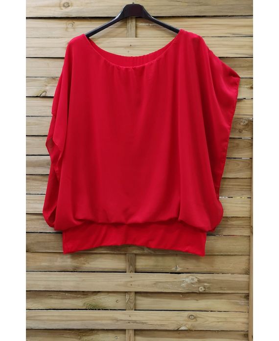 GRANDE TAILLE TOP VOILAGE 0576 ROUGE