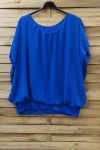 GRANDE TAILLE TOP VOILAGE 0576 BLEU ROYAL