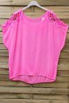 TOP SCHOUDERS KANT 0756 NEON ROZE