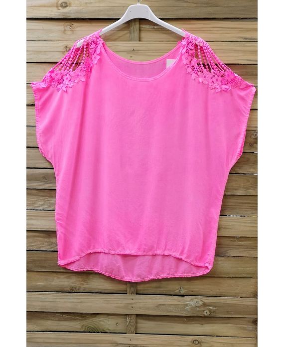 TOP SCHOUDERS KANT 0756 NEON ROZE