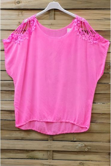 TOP SCHOUDERS KANT 0756 NEON ROZE