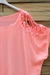 TOP SHOULDERS LACE 0756 ORANGE FLUO