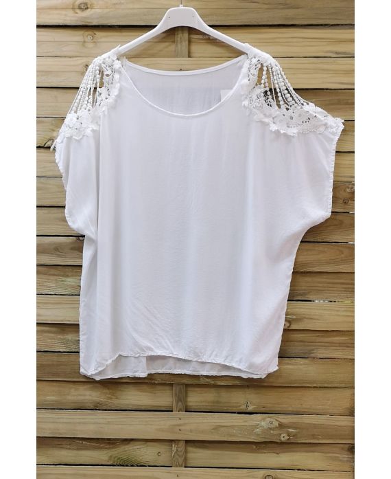 TOP SHOULDERS LACE 0756 WHITE