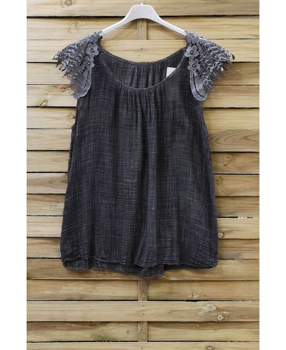 TOP SHOULDER LACE BEADS 0758 GREY