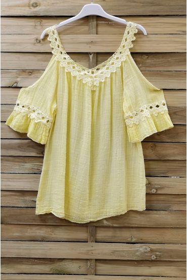 TUNIC SHOULDERS DENUDEES 0759 YELLOW