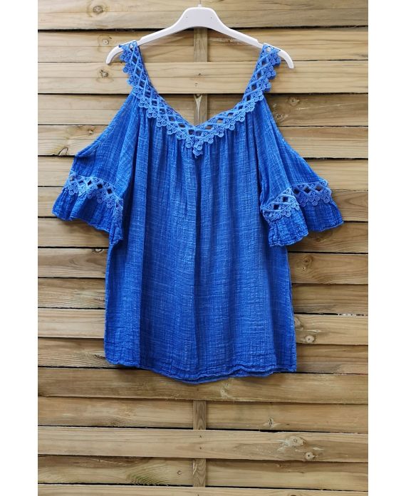 TUNIC SHOULDERS DENUDEES 0759 ROYAL BLUE