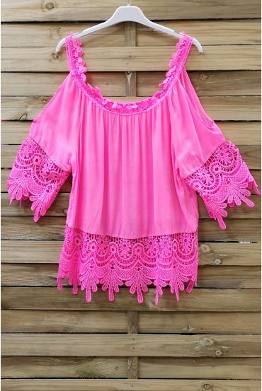 TOP LACE 0644 FUSHIA