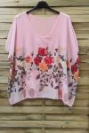 GROTE MAAT VAN DE TOP GORDIJN MET PRINTS 0783 ROSE