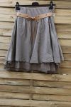 SILK SKIRT 0780 TAUPE