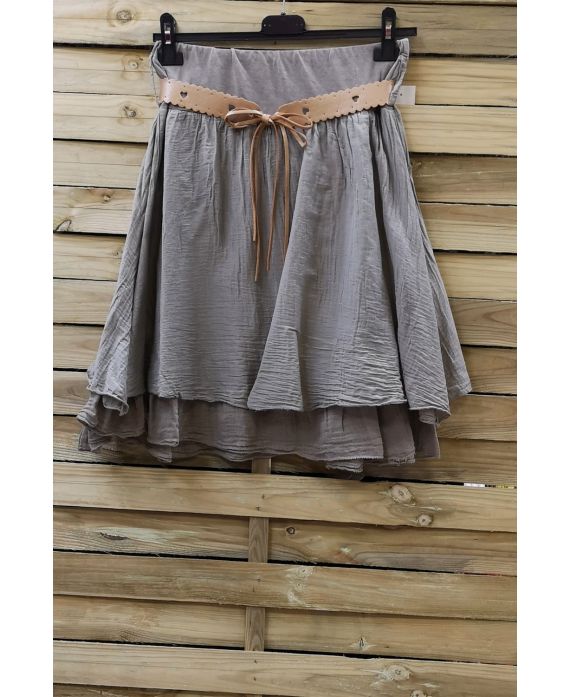 ZIJDEN ROK 0780 TAUPE