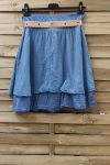 SILK SKIRT 0780 BLUE