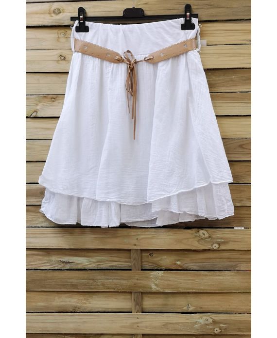 SILK SKIRT 0780 WHITE