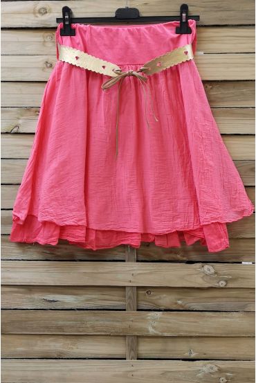 SILK SKIRT 0780 CORAL