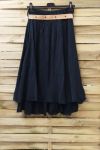 SILK SKIRT 0777 BLACK