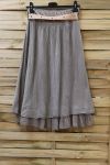 SILK SKIRT 0777 TAUPE