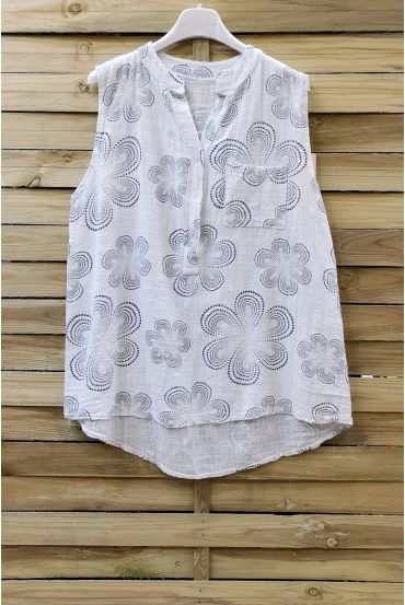 TOP LINEN PRINTS 0769 WHITE