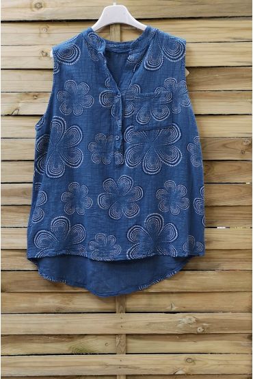 TOP LINEN PRINTS 0769 BLUE