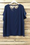 TOP TERUG FANTASIE 0766 NAVY BLAUW