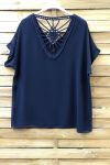 TOP TERUG FANTASIE 0766 NAVY BLAUW